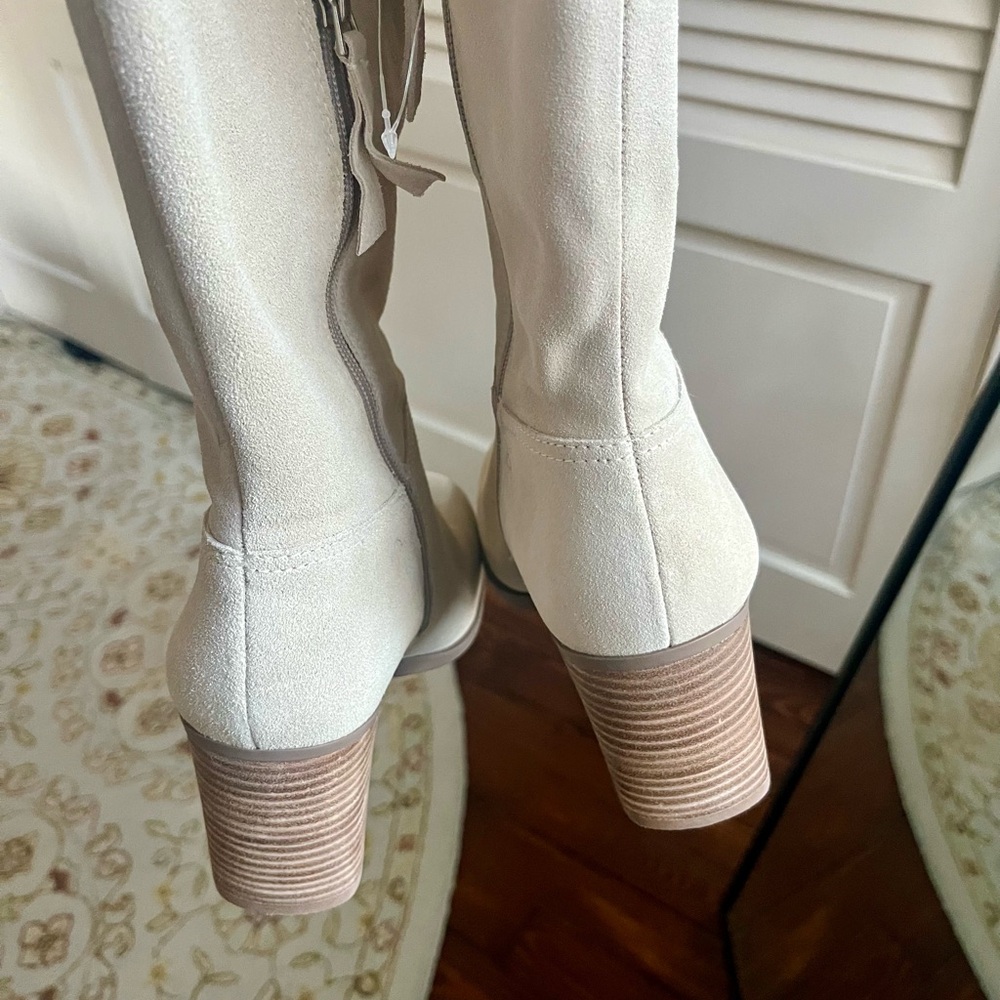 Naturalizer Beige Over the Knee Boots